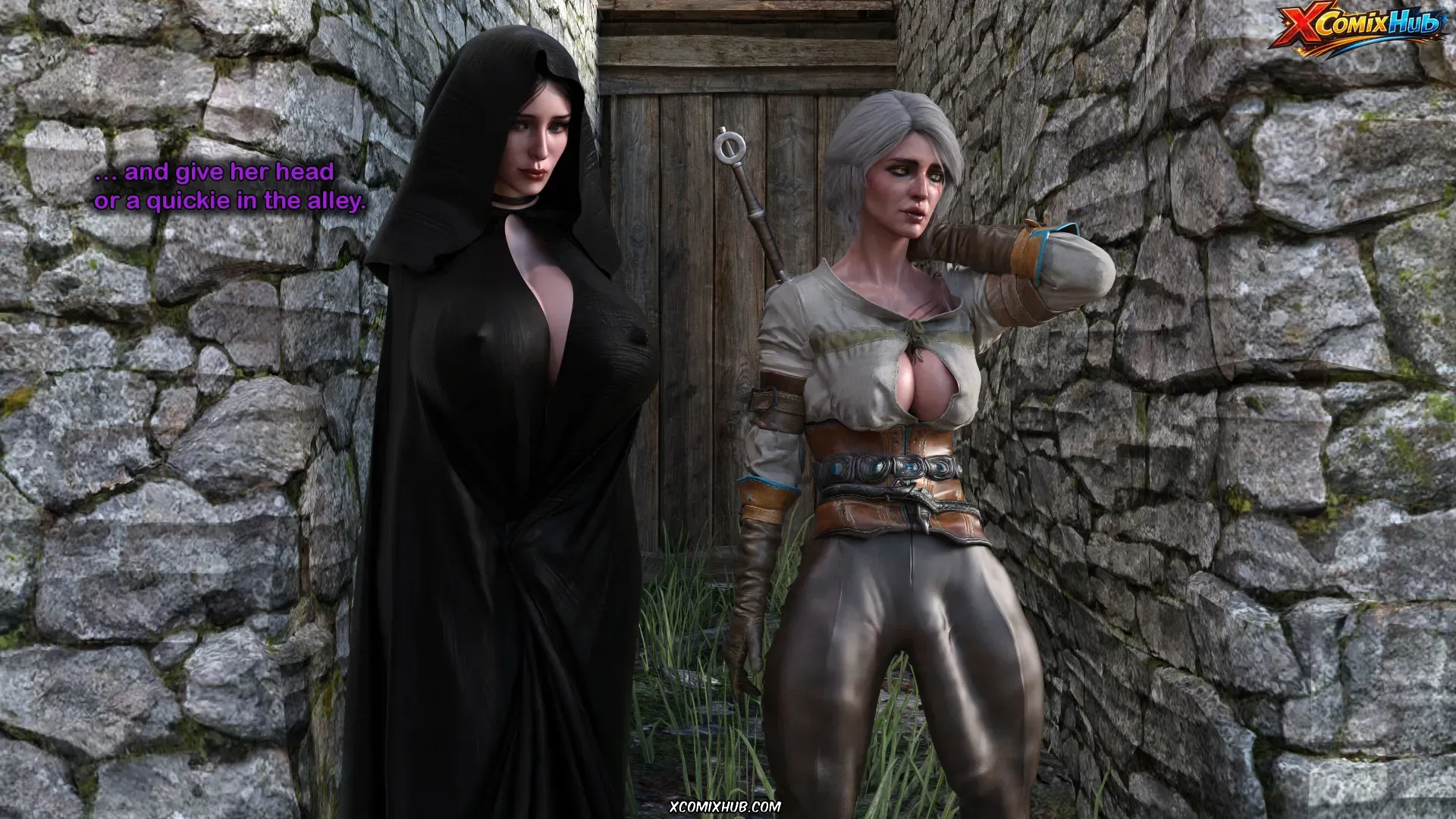 Yennefer's Ritual Serge3dx 180 Comic Page 180